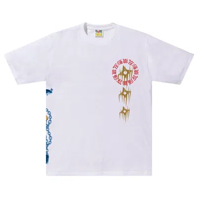 Pre-owned Bape Ninja Tee 'white' | Men's Size S