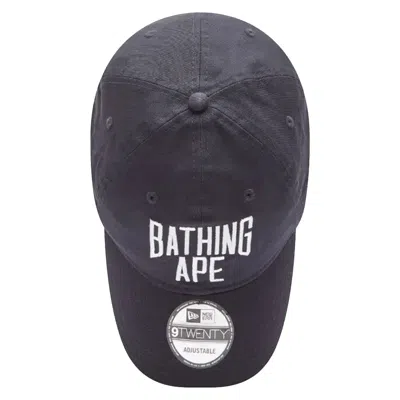 Pre-owned Bape Nyc Logo New Era 9twenty Cap 'navy' In Blue