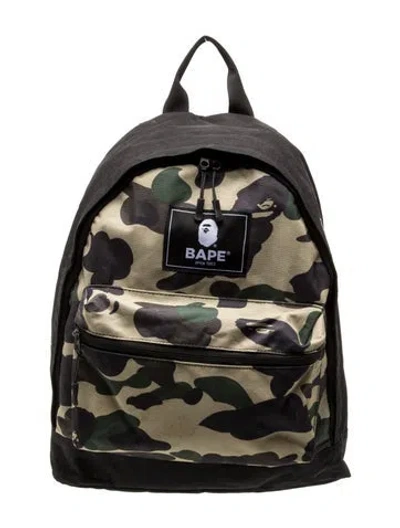 Pre-owned Bape Nylon Camo In Black