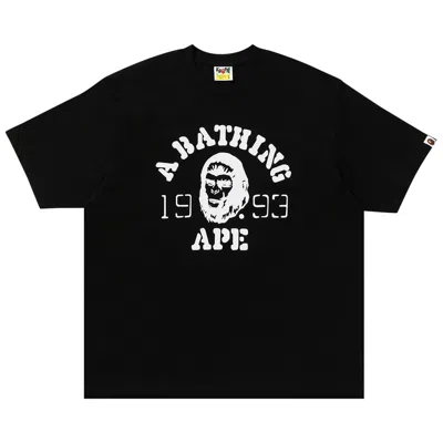 Pre-owned Bape Og Ape Head College Relaxed Fit Tee 'black' | Men's Size L