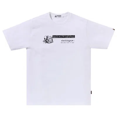 Pre-owned Bape Og General Name Tee 'white' | Men's Size Xl