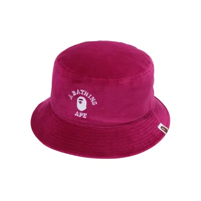 Pre-owned Bape One Point Bucket Hat 'purple'