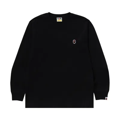 Pre-owned Bape One Point Long-sleeve Tee 'black' | Men's Size Xl