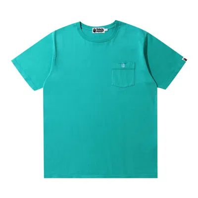 Pre-owned Bape One Point Pocket Overdye Tee 'green' | Men's Size M