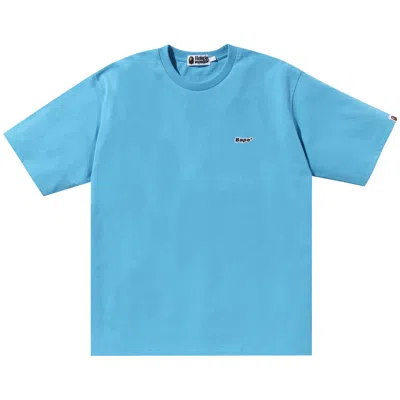 Pre-owned Bape One Point Relaxed Fit Tee 'blue'