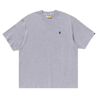 Pre-owned Bape One Point Relaxed Fit Tee 'grey'