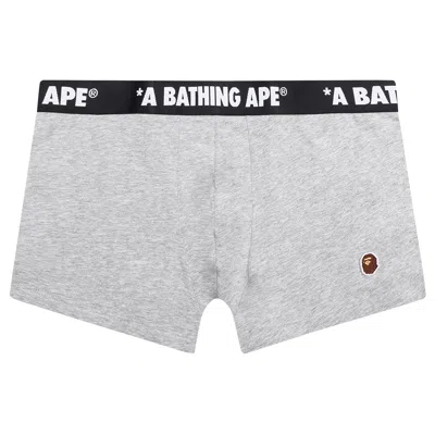 Pre-owned Bape One Point Trunks 'grey' | Men's Size S In Gray