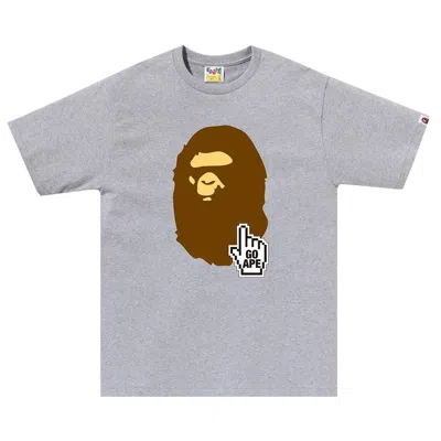 Pre-owned Bape Online Tee (online Exclusive) 'grey'