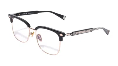 Pre-owned Bape Optical Flame 22 Glasses In Black