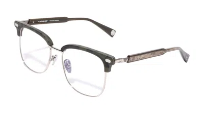 Pre-owned Bape Optical Flame 22 Glasses In Gray