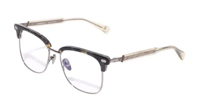 Pre-owned Bape Optical Flame 22 Glasses In Olivedrab Green