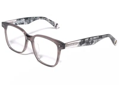 Pre-owned Bape Optical Flame 3 Glasses In Gray