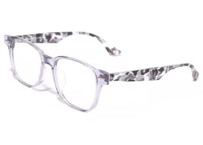 Pre-owned Bape Optical Flame No. 17 Glasses In Gray