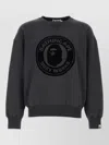 Bape Over Dye Busy Works Relaxed Fit Crewneck Sweatshir In Gray