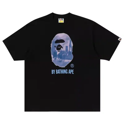 Pre-owned Bape Painting By Bathing Ape Relaxed Fit Tee 'black'