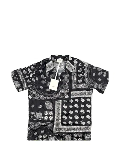 Bape Paisley-print Shirt In Black