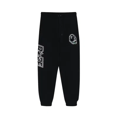 Pre-owned Bape Patchwork Sweatpants 'black' | Men's Size M