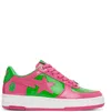 Bape Pink & Green '' Sta #1 Sneakers In Pink