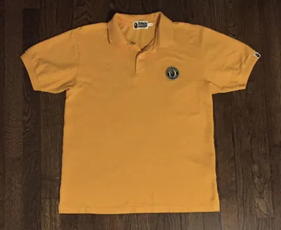 Pre-owned Bape Polo Shirt In Orange
