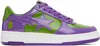 Bape Purple & Green '' Sta #1 Sneakers In Purple