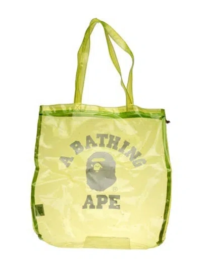 Pre-owned Bape Pvc Tote In Transparent