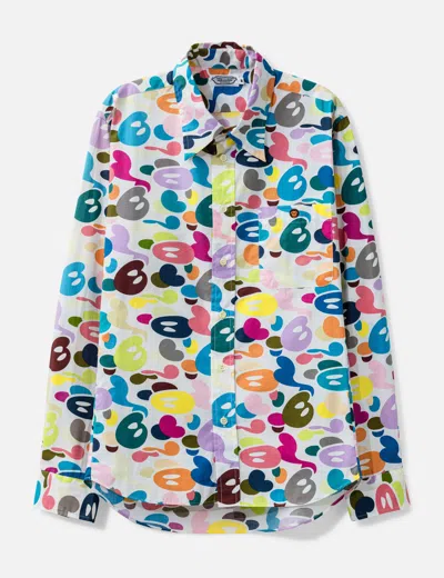 Bape Rainbow Camouflage Shirt In Multi