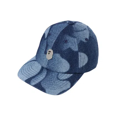 Pre-owned Bape Rainbow Jacquard Metal Ape Head One Point Logo Pin Cap 'multicolor' In Multi-color