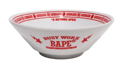 Pre-owned Bape Ramen Bowl In White