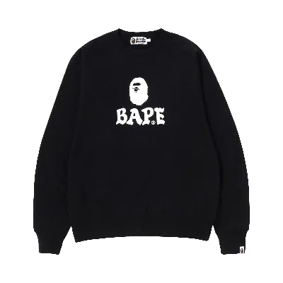 Pre-owned Bape Relaxed Fit Crewneck 'black'
