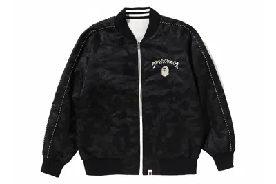 Pre-owned Bape Reversible Souvenir Jacket Black