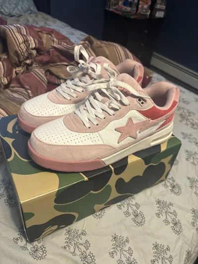 Pre-owned Bape Roadsta 3 Shoes In Pink