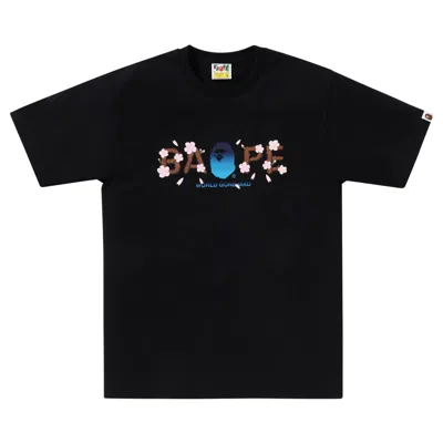 Pre-owned Bape Sakura  Tee 'black' | Men's Size M