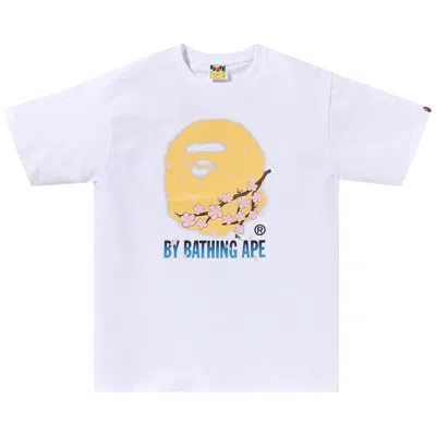 Pre-owned Bape Sakura By Bathing Ape Tee #2 'white' | Men's Size Xl