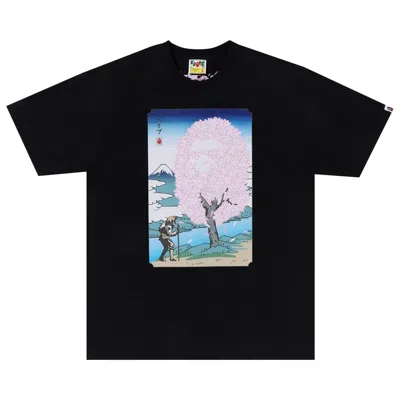 Pre-owned Bape Sakura Tee 'black'