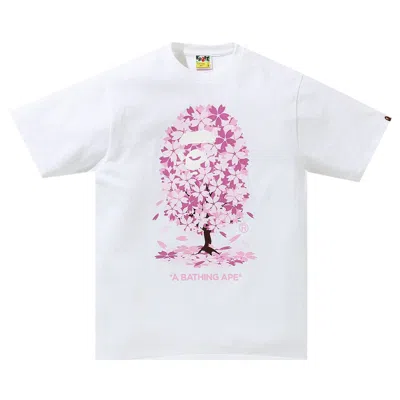 Pre-owned Bape Sakura Tee 'white'