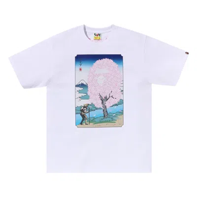 Pre-owned Bape Sakura Tee 'white'