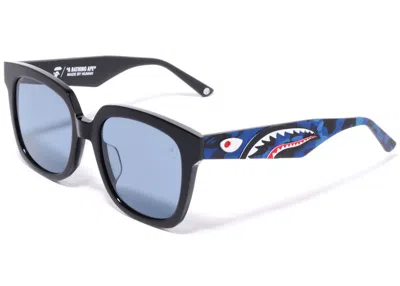 Pre-owned Bape Shark 13 Sunglasses In Navy Blue