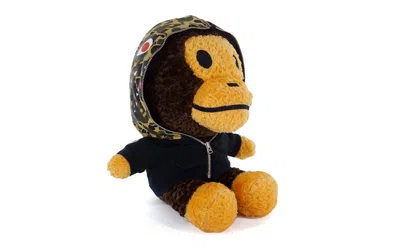 Pre-owned Bape Shark Hoodie Baby Milo Plush In Navy Blue