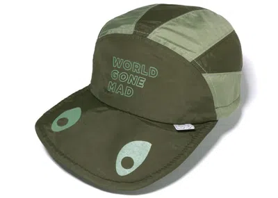 Pre-owned Bape Shark Jet Cap In Olive Drab