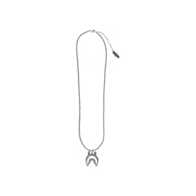 Pre-owned Bape Shark Necklace 'silver'