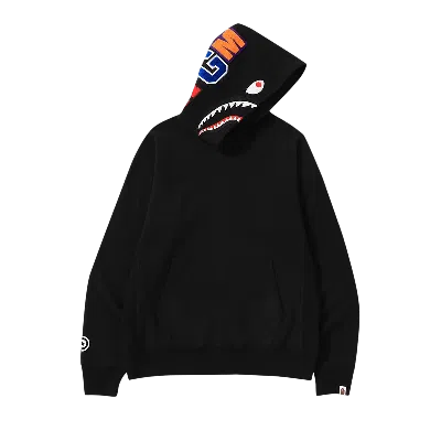 Pre-owned Bape Shark Pullover Hoodie 'black'