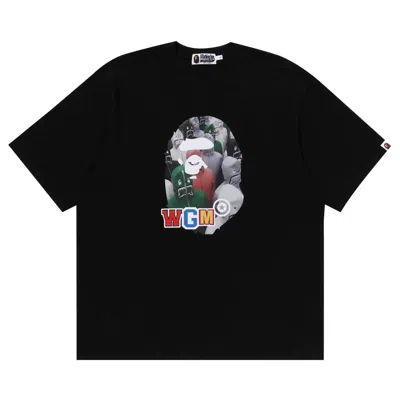 Pre-owned Bape Shark Seijin Photo Print Relaxed Fit Tee 'black'