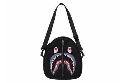 Pre-owned Bape Shark Shoulder Bag Black