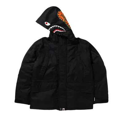 Pre-owned Bape Shark Snowboard Down Jacket 'black'