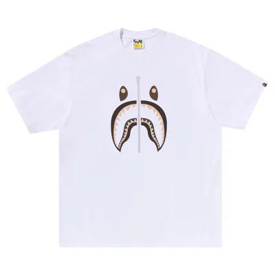 Pre-owned Bape Shark Tee #2 'white'