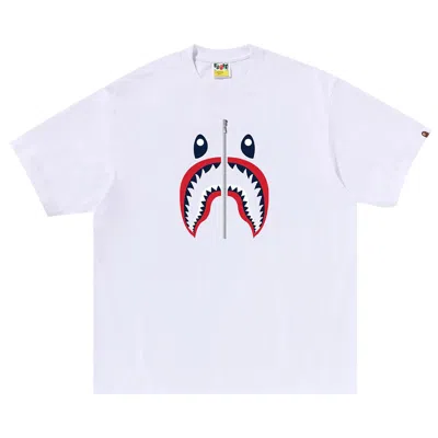 Pre-owned Bape Shark Tee France 'white'