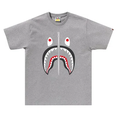 Pre-owned Bape Shark Tee 'grey' | Men's Size M In Gray