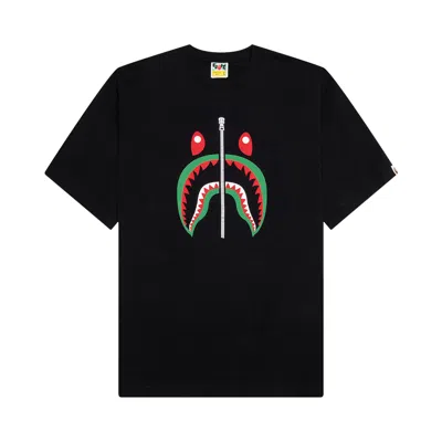 Pre-owned Bape Shark Tee Italy 'black' | Men's Size L