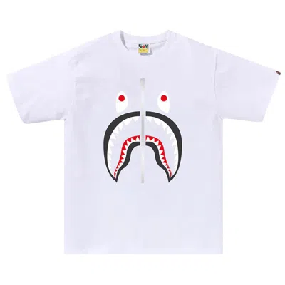 Pre-owned Bape Shark Tee 'white' | Men's Size S