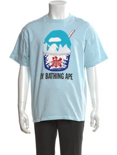 Pre-owned Bape Shaved Ice Graphic Print T-shirt In Blue